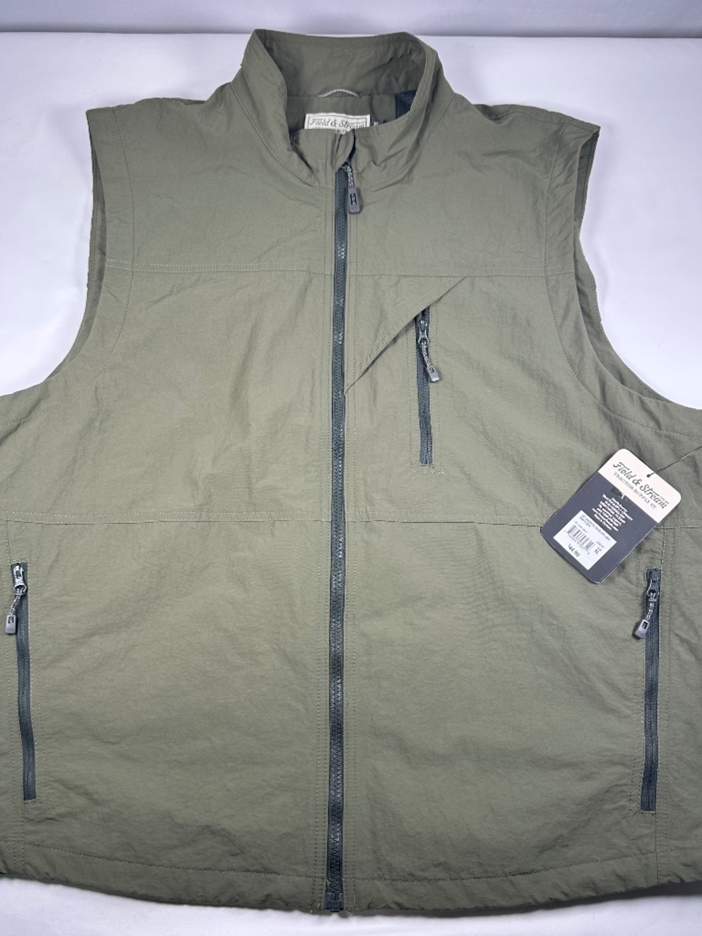 Field & Stream Ridge Grape Leaf Quick Dry Vest Full Zip Men's Size XL NWT